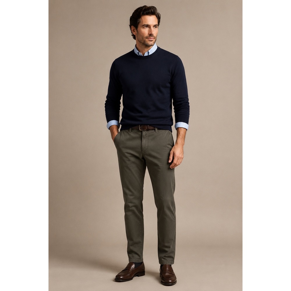 Bonobos Chino Pants Mens 32x34 Olive Green Tailored Fit Stretch Cotton